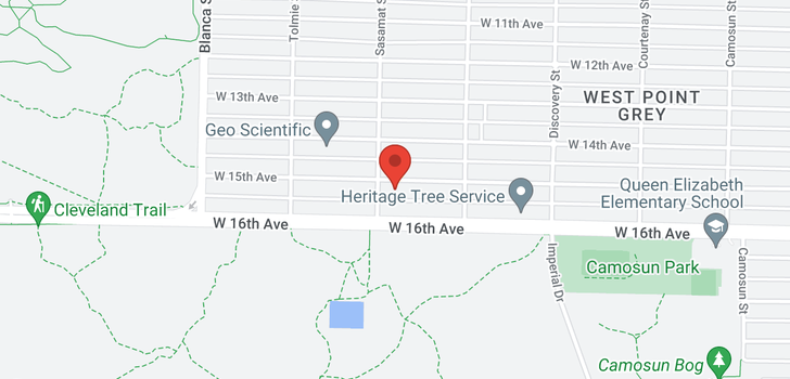 map of 4484 W 15TH AVENUE